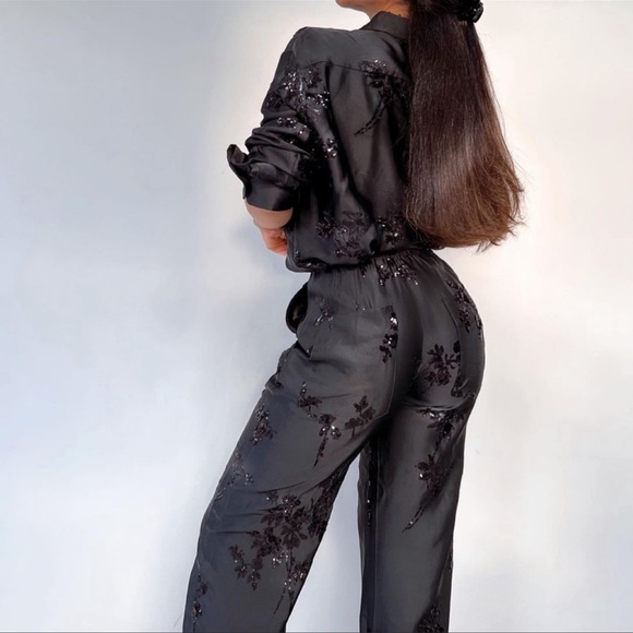 Zara sequined embroidered pants - Picture 3 of 8